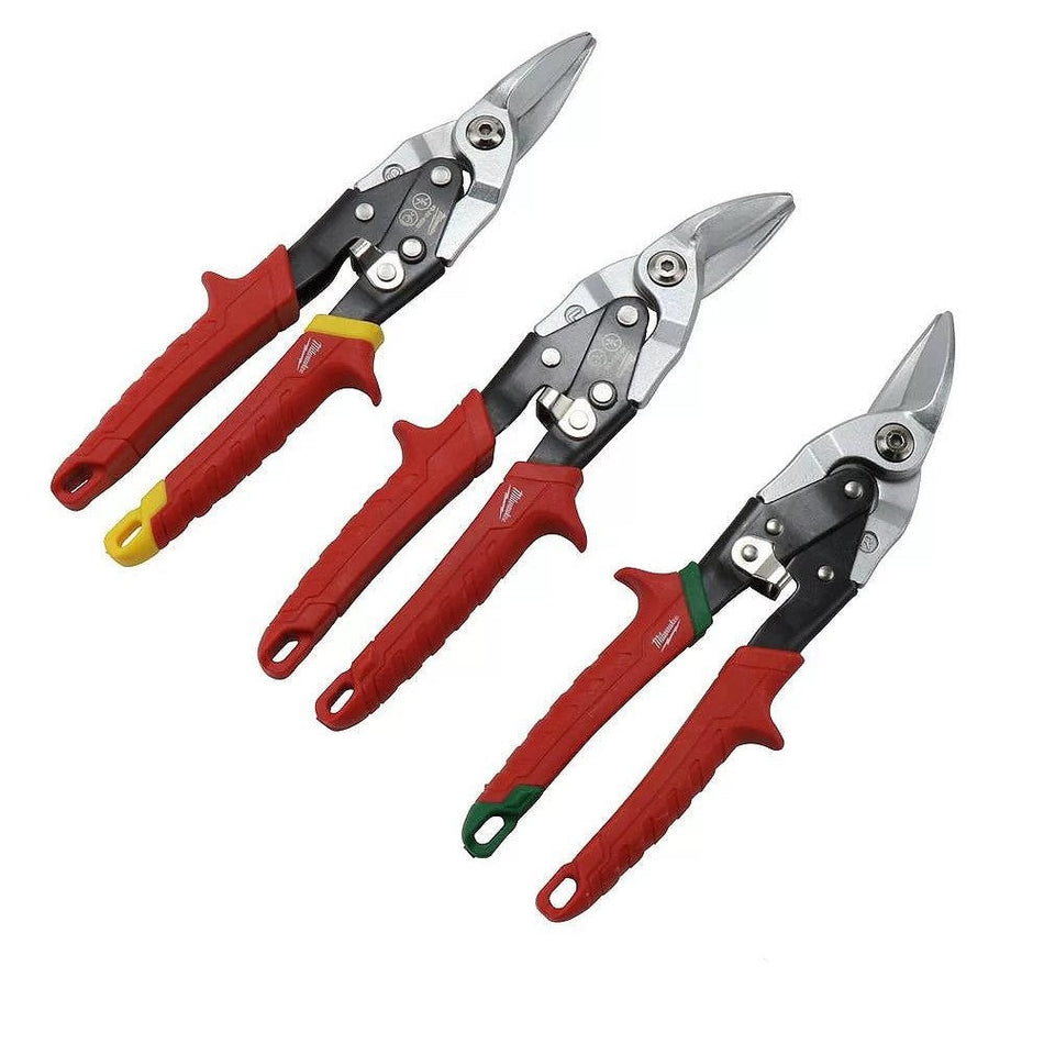 Milwaukee 48-22-4533 3 Piece Aviation Snip Set