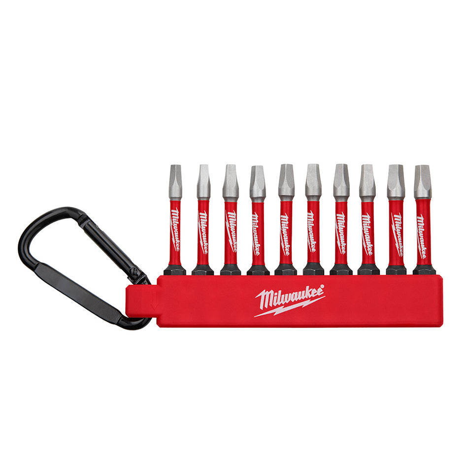 Milwaukee 48-32-4090 Shockwave Carabiner Impact Driver Square #1, #2, #3 Bit Set