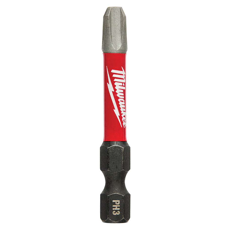 Milwaukee 48-32-4163 Shockwave Impact Phillips #3 x 2" Bits (bulk)