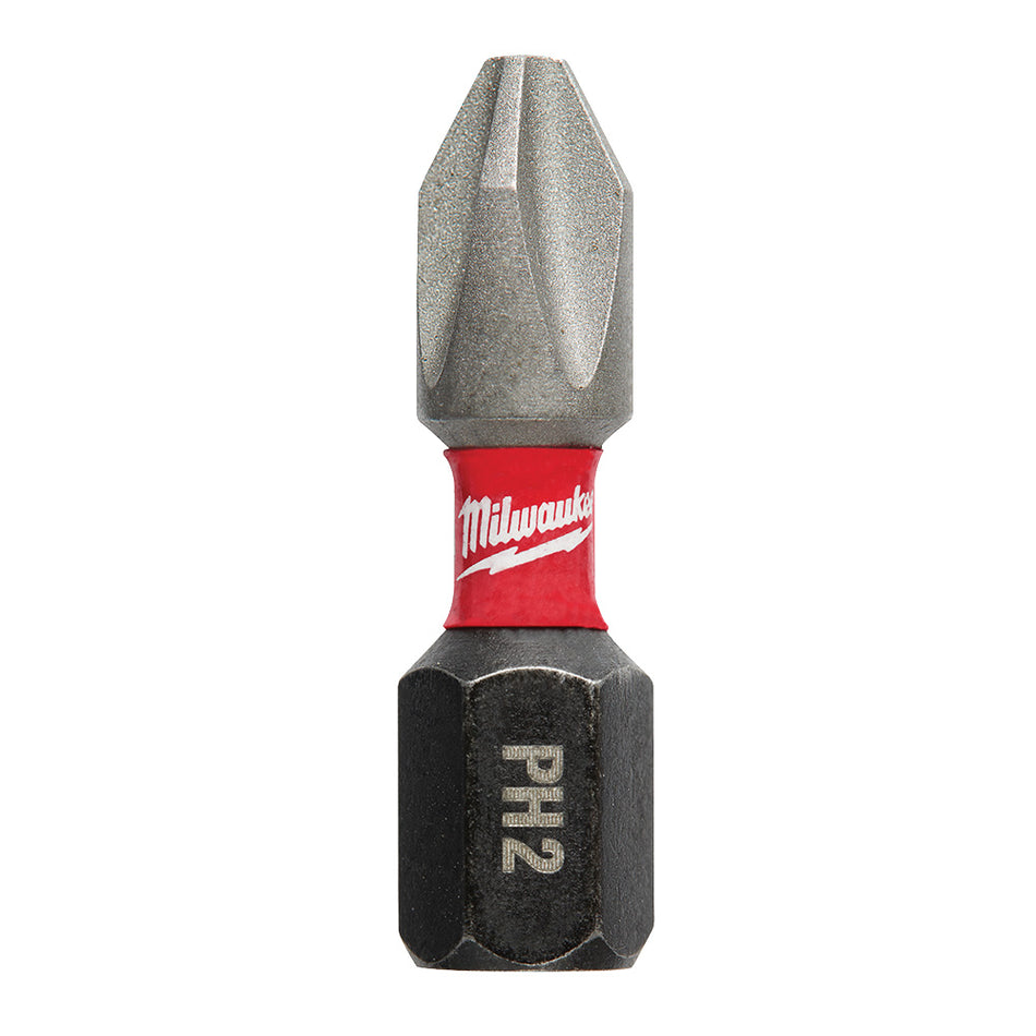 Milwaukee 48-32-4281 Shockwave Impact Phillips #2 x 1" Bits - 250 bulk