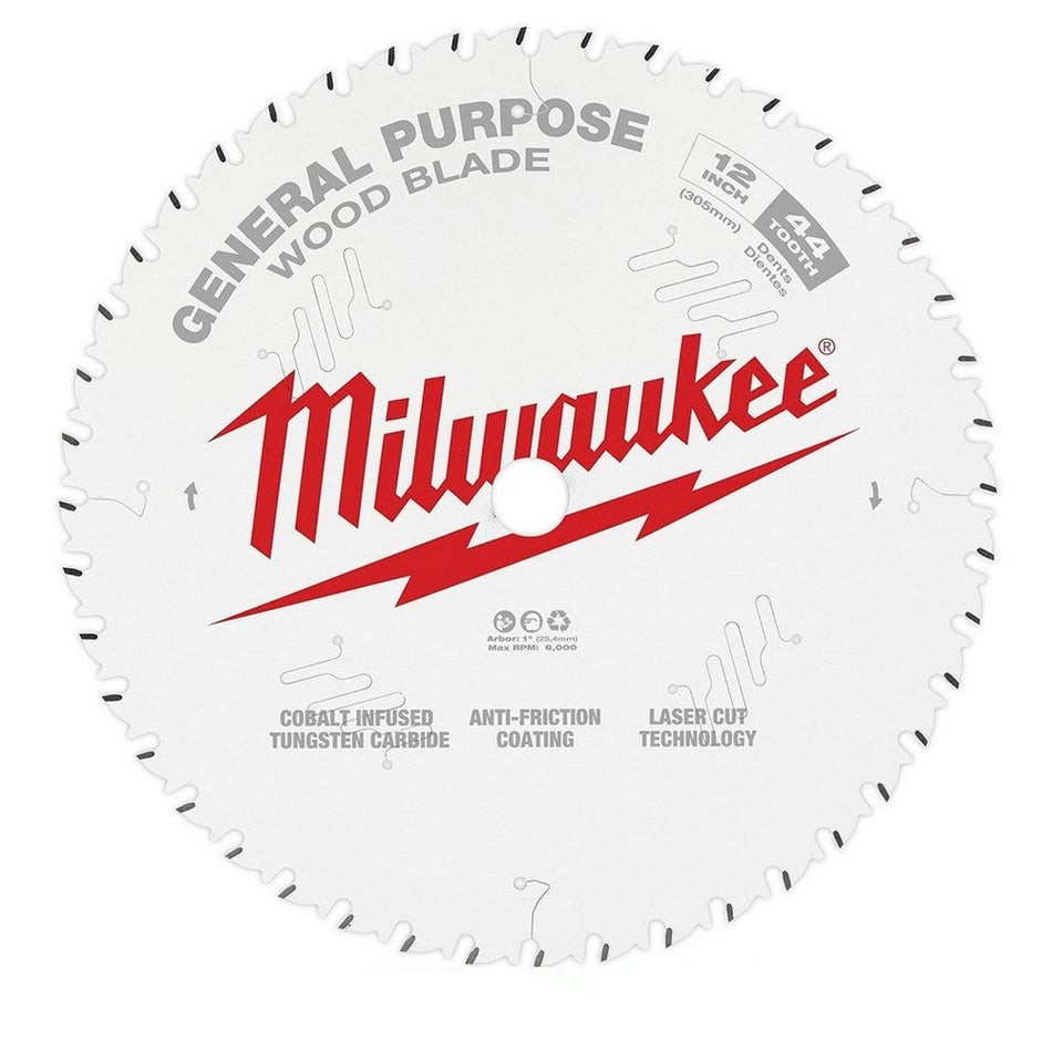 Milwaukee 48-40-1220 12" 44T General Purpose Circular Saw Blade