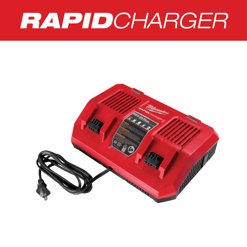 Milwaukee 48-59-1802 M18 Dual Bay Simultaneous Rapid Charger