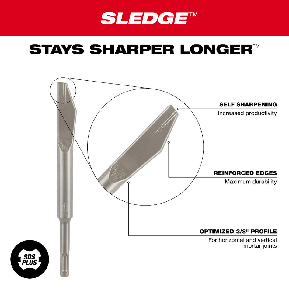 Milwaukee 48-62-6048 SDS Plus Sledge 1/4" Mortar Knife