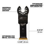 Milwaukee Universal Fit Open-Lok Titanium Enhanced Bi-Metal Blades