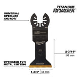 Milwaukee Universal Fit Open-Lok Titanium Enhanced Bi-Metal Blades