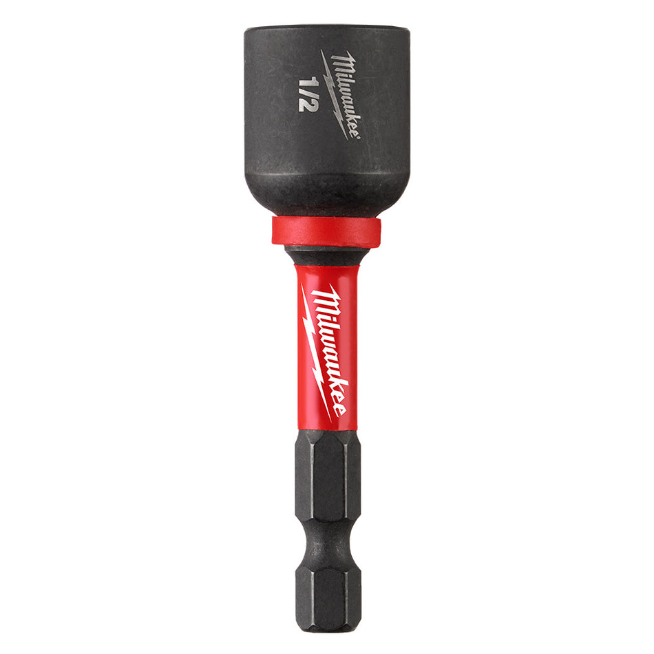 Milwaukee 49-66-4737 SHOCKWAVE Impact Duty 1/2" x 2-9/16" Magnetic Nut Driver - 10 bulk