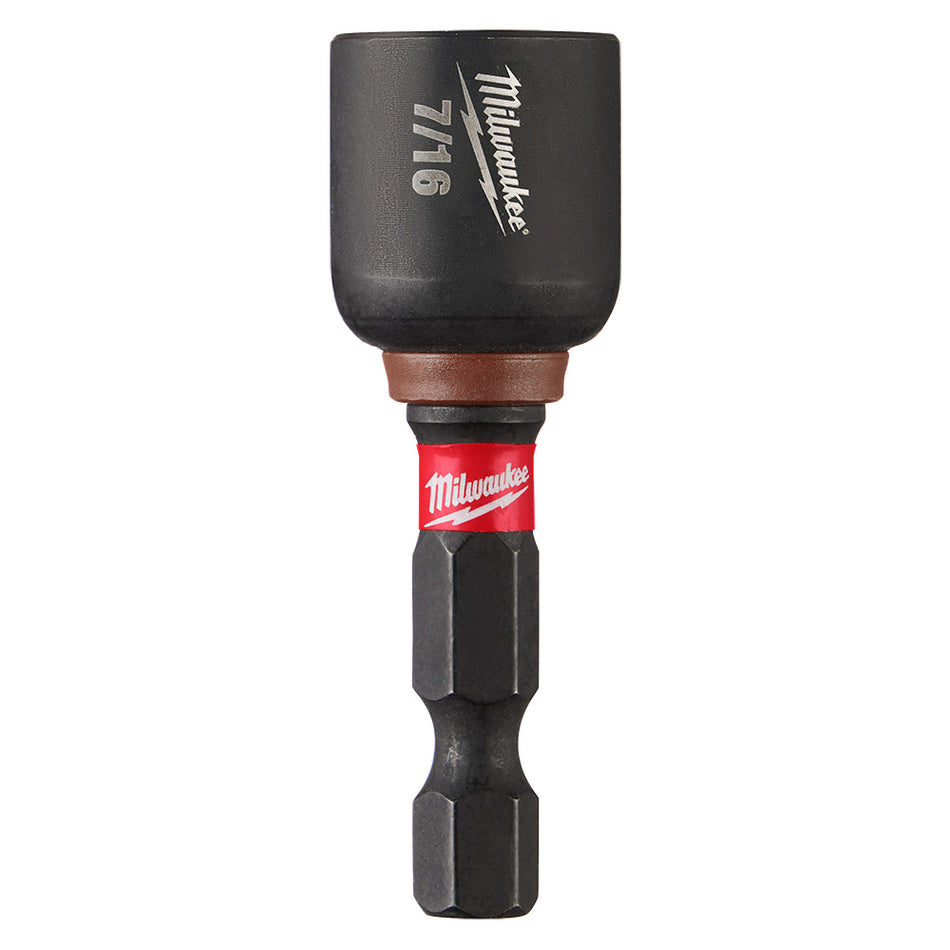 Milwaukee 49-66-4706 SHOCKWAVE Impact Duty 7/16" x 1-7/8" Magnetic Nut Driver - 10 bulk