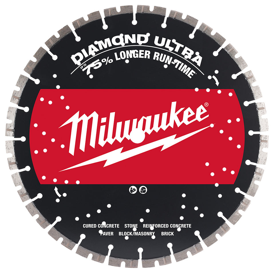 Milwaukee 49-93-7540 14" Diamond Ultra Segmented Blades