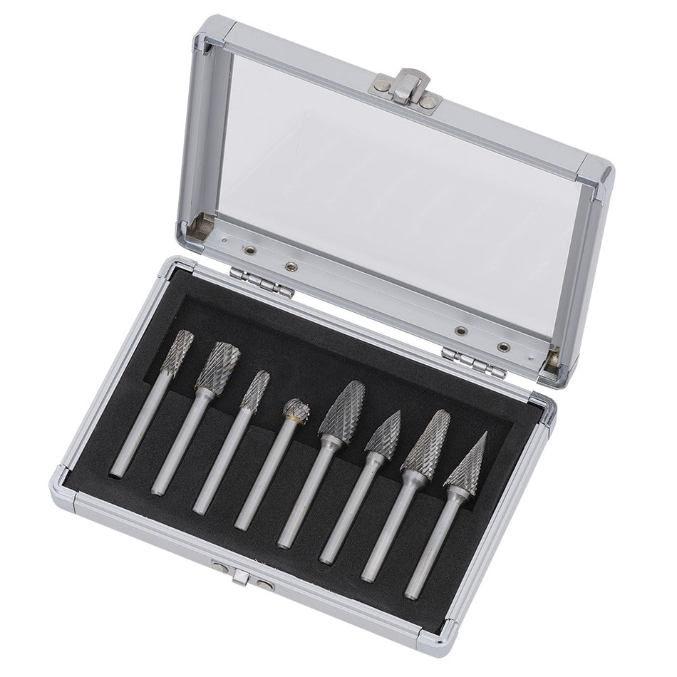 Jet-Kut 534212 8 Piece Premium Carbide Bur Set