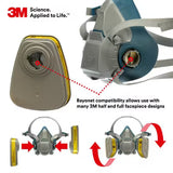 3M 6003 Organic Vapour/Acid Gas Cartridge - 2 pack