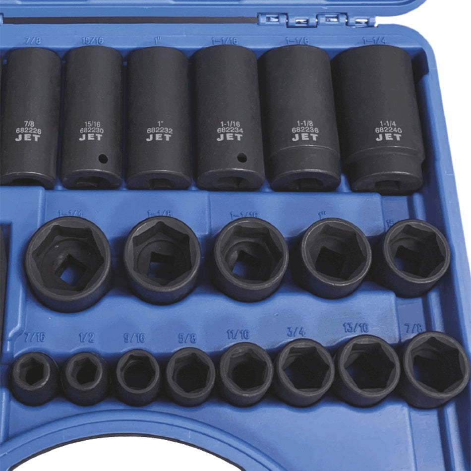 Jet 610330 26 Piece 1/2" DR SAE Impact Socket Set