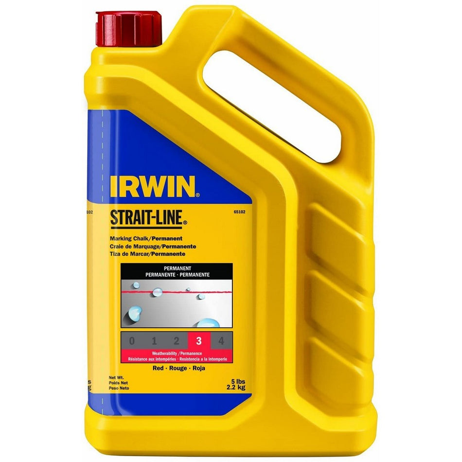 Irwin Strait-Line Permanent Red Marking Chalk