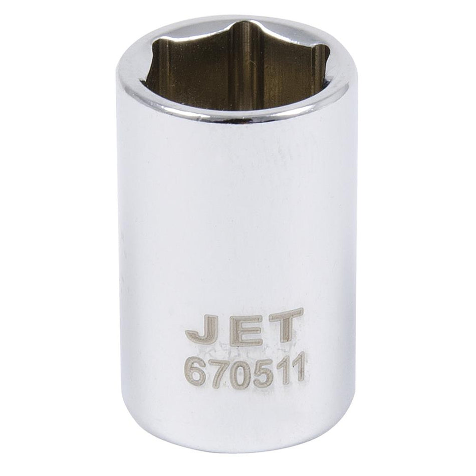 Jet 670511 1/4" DR x 11mm 6 Point Regular Chrome Socket