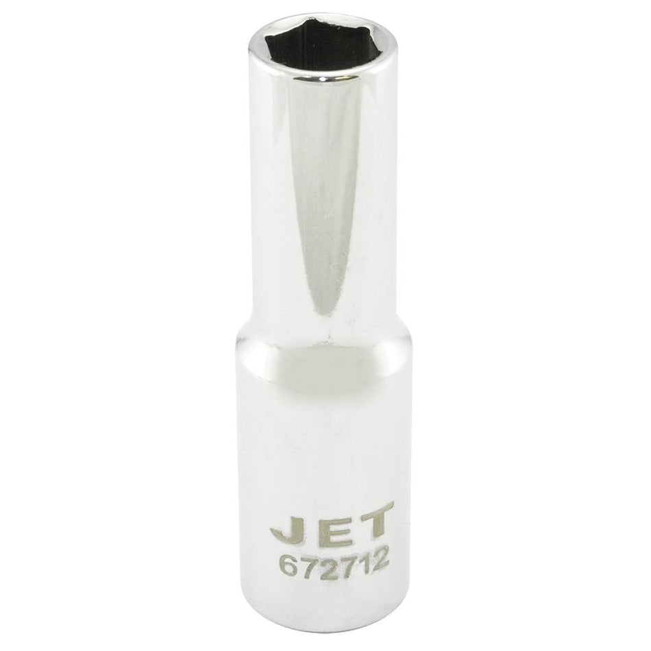 Jet 672712 1/2" DR x 12mm 6 Point Deep Chrome Socket