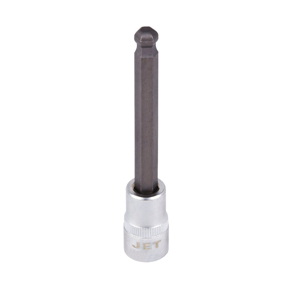 S2 4" Long Ball Nose Hex Bit Socket - 3/8" Drive