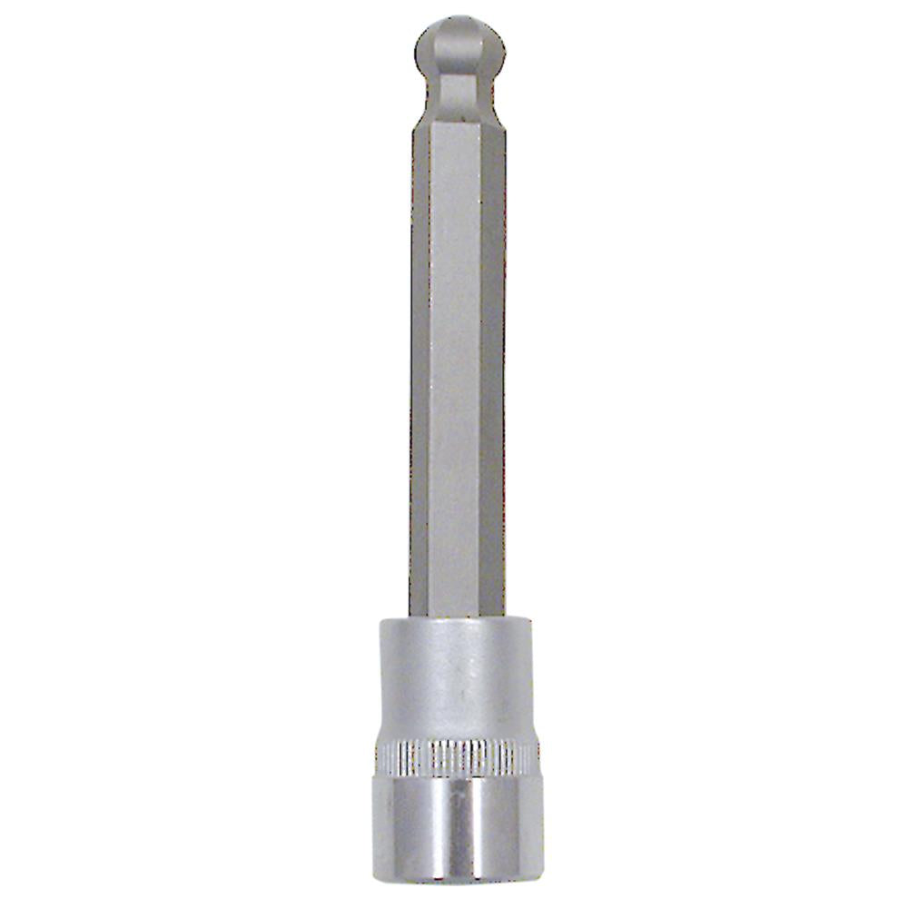 S2 4" Long Ball Nose Hex Bit Socket - 3/8" Drive - Metric