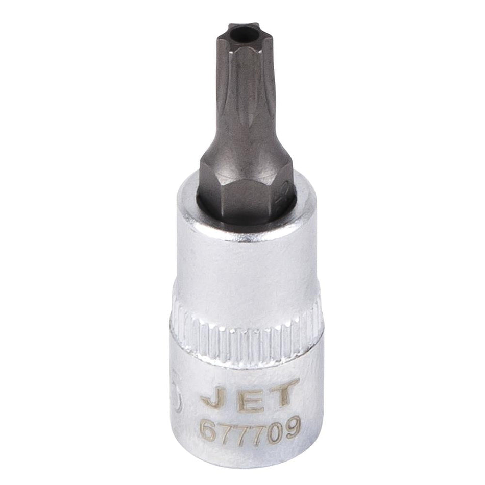 Jet 677707 1/4" DR x T15 S2 1-1/2" Long Tamperproof TORX Bit Socket