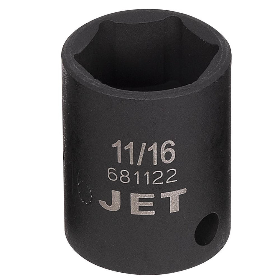 Jet 681122 3/8" DR x 11/16" 6 Point Regular Impact Socket