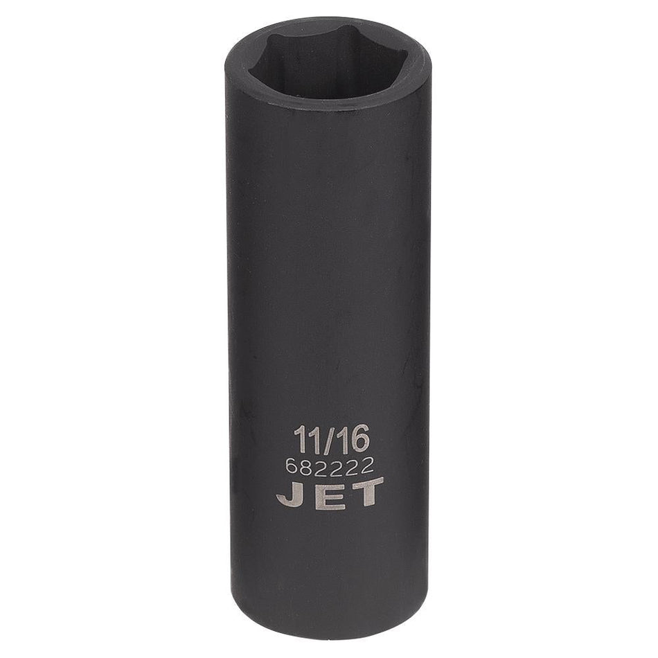 Jet 682222 1/2" DR x 11/16" 6 Point Deep Impact Socket