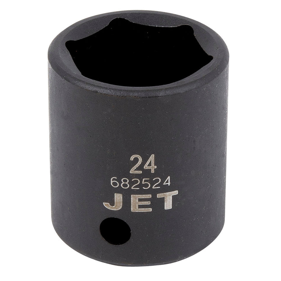 Jet 682524 1/2" DR x 24mm 6 Point Regular Impact Socket