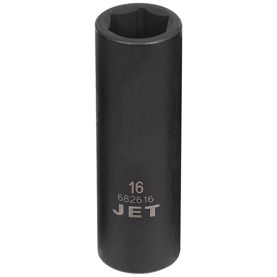 Jet 682616 1/2" DR x 16mm 6 Point Deep Impact Socket