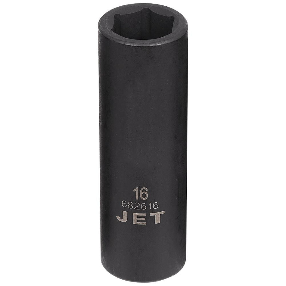 Jet 682616 1/2" DR x 16mm 6 Point Deep Impact Socket