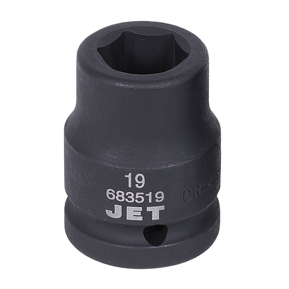 Jet 683519 3/4" DR x 19mm 6 Point Regular Impact Socket
