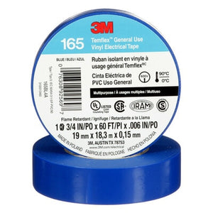 3M Temflex 165 Vinyl Electrical Tape 3/4" x 60'