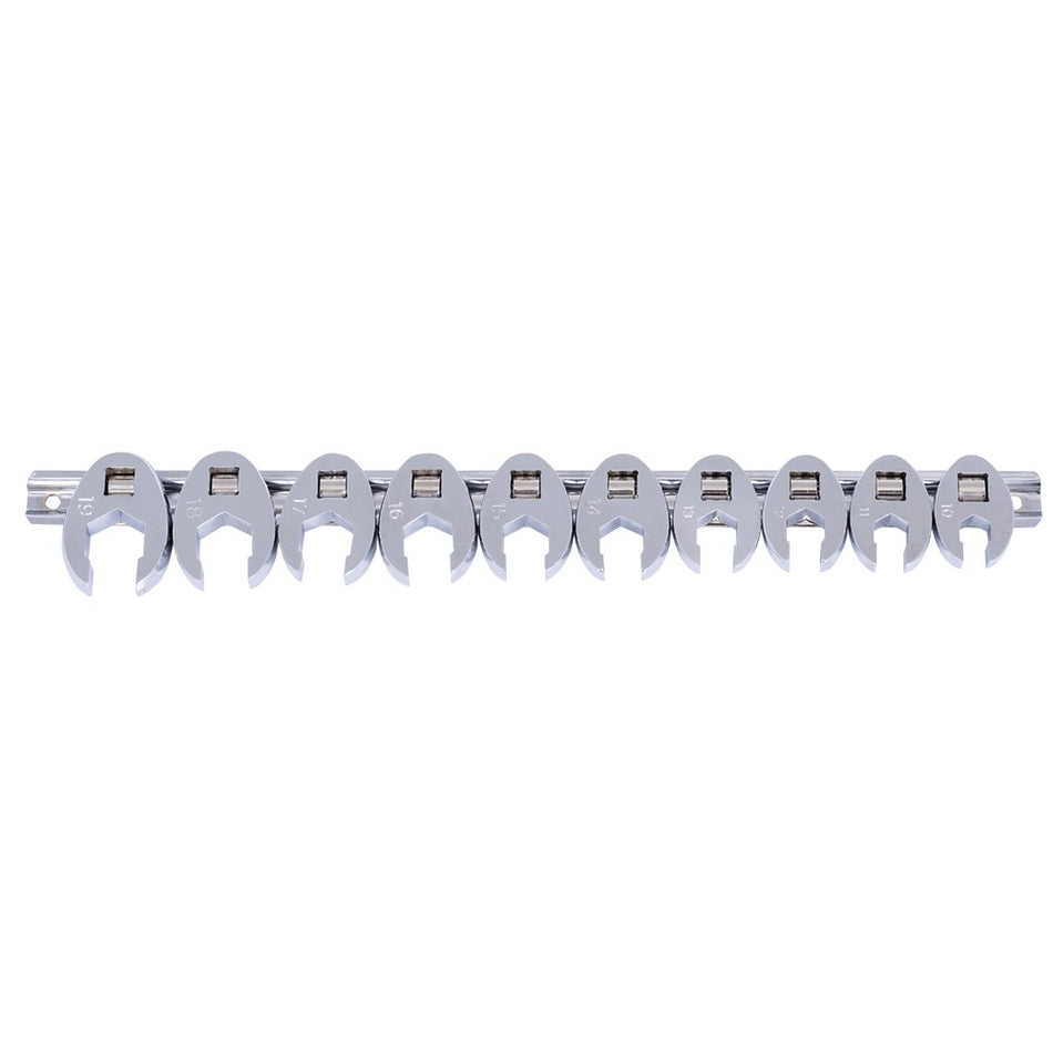 Jet 719122 10 Piece Metric 6 Point Flare Nut Crowfoot Wrench Set