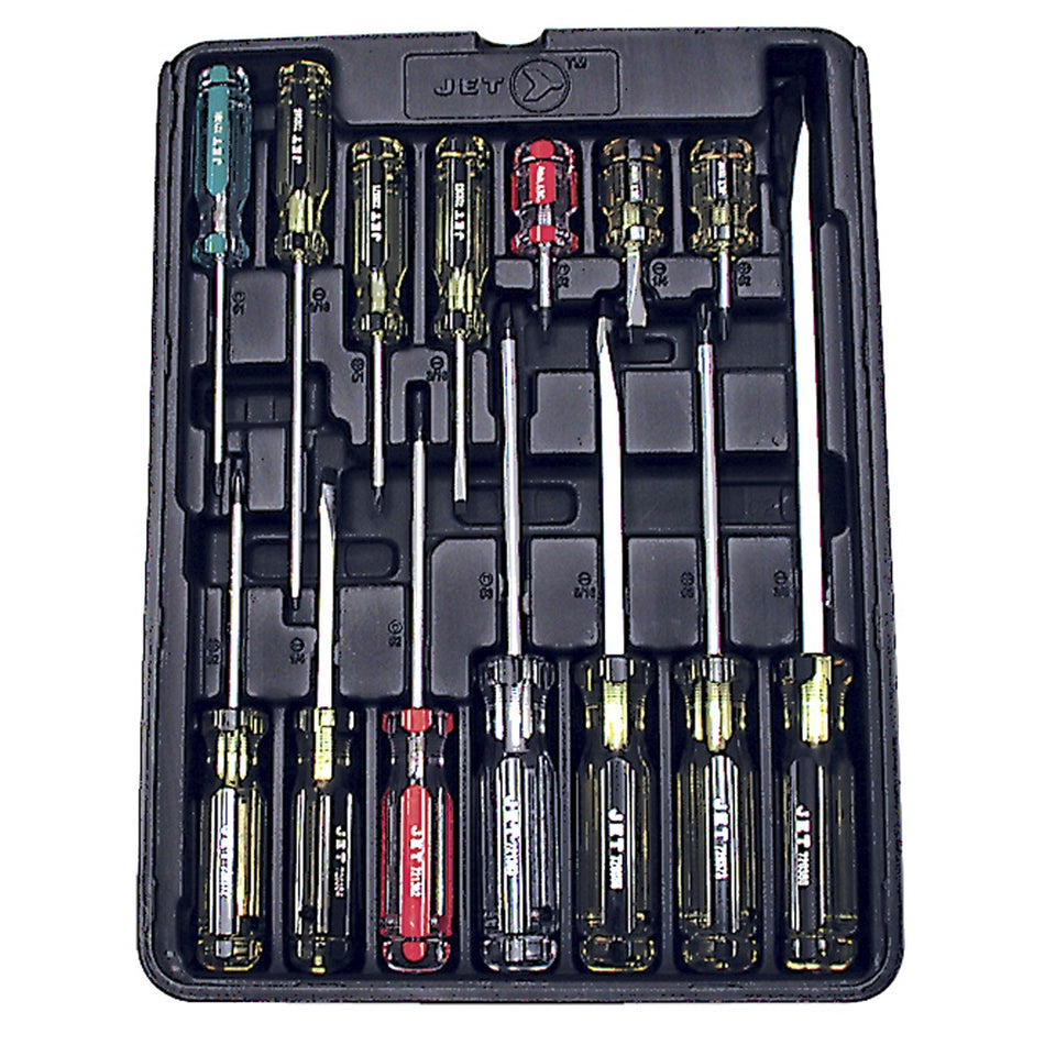 Jet 720507 14 Piece Jumbo Handle Screwdriver Set