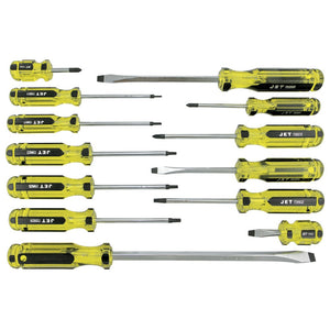 Jet 720574 13 Piece Mechanic's Jumbo Handle Screwdriver Set