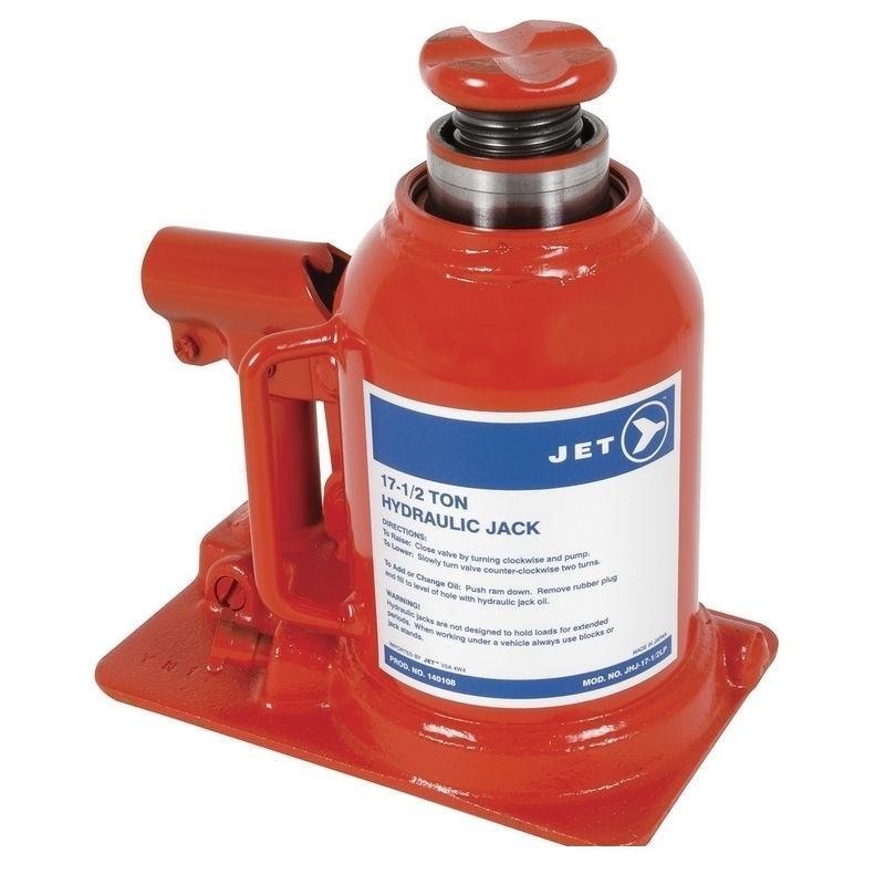 17-1/2 Ton JET Hydraulic Bottle Jack - Low Profile - Super Heavy Duty