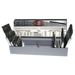 Drillco High Speed Steel Jobber 115 Piece Drill Bit Set (200A0115)