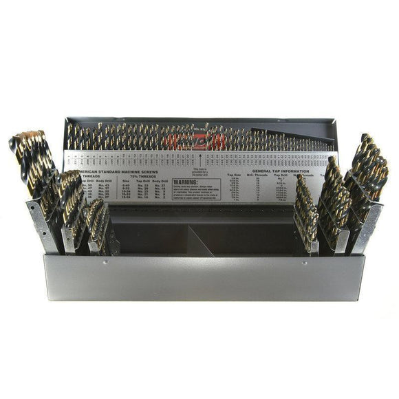 Drillco Nitro High Speed Steel 115 Piece Drill Bit Set (400N0115)