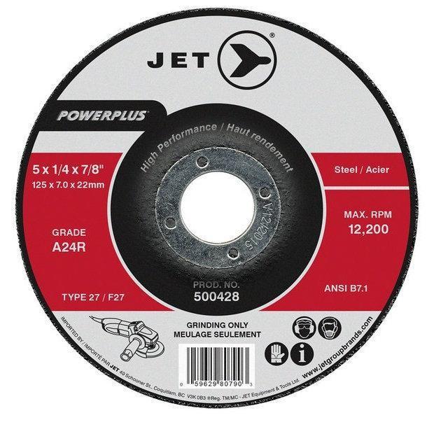 5" X 1/4" X 7/8" A24R Powerplus T27 Grinding Wheel (500428)