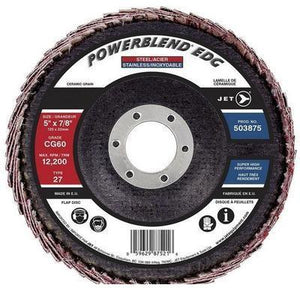 5" x 7/8" CG60 POWERBLEND EDG Curved Edge Flap Disc (503875)