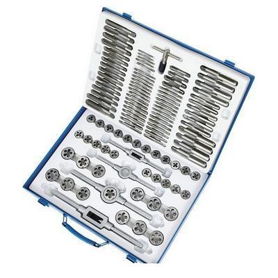 Jet 110 Piece S.A.E./Metric Alloy Tap and Die Set (530120)