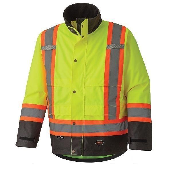300D Hi-Viz Ripstop Waterproof Safety Jacket - Yellow (5401)