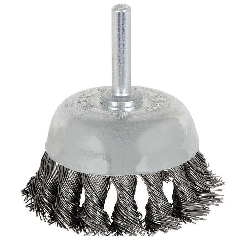 2-3/8" x 1/4" Shaft Mounted Knot Twisted Cup Brush (550802)