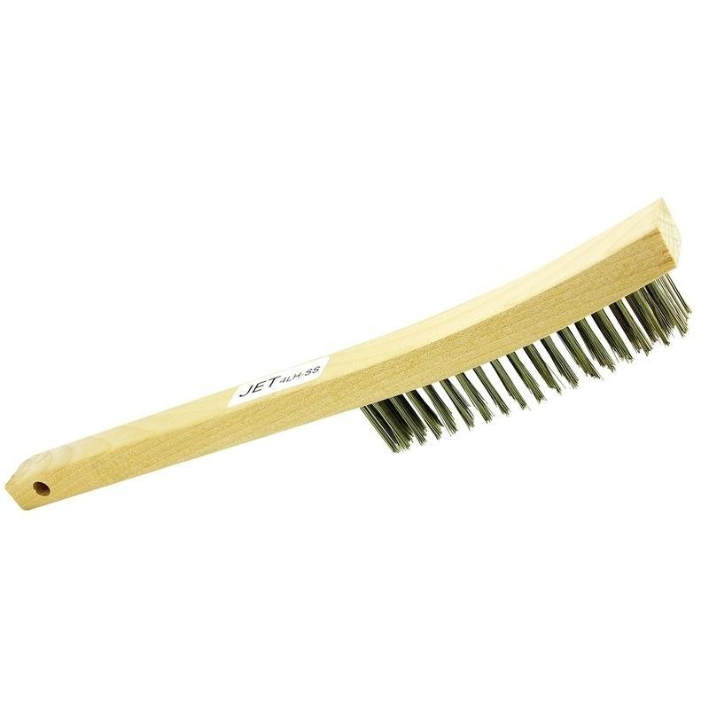 4 Row, Long Handle, Stainless Steel Hand Brush (551112)