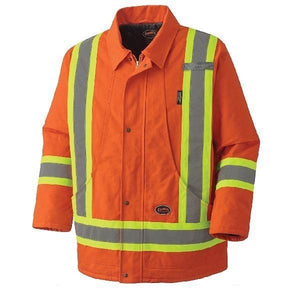 Quilted Cotton Duck Parka - Orange (5537A)