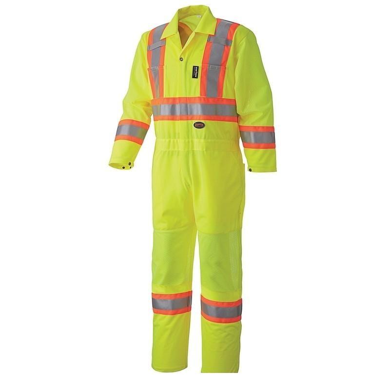 Hi-Viz Traffic Safety Coverall - Yellow (5999A)