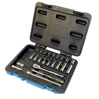 24 Piece 1/4" Drive S.A.E. Socket Wrench Set - 6 Point (600115)