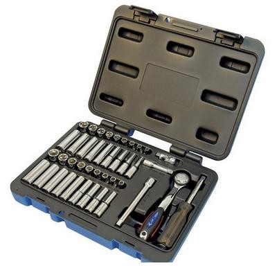 42 Piece 1/4" Drive S.A.E./Metric Socket Wrench Set - 6 Point (600125)