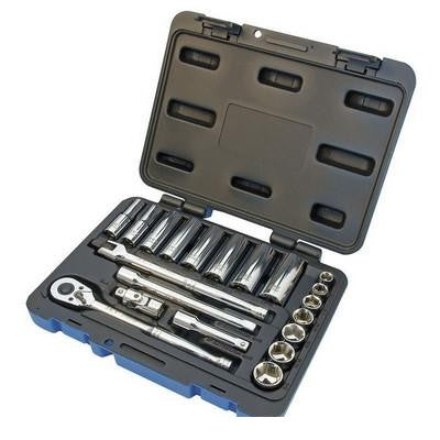 21 Piece 3/8" Drive S.A.E. Socket Wrench Set - 6 Point (600229)