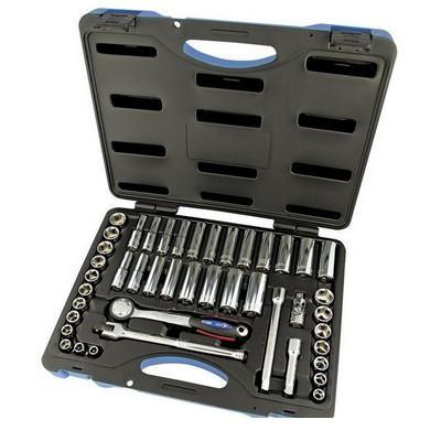 Jet 600241 45 Piece 3/8" DR SAE/Metric 6 Point Socket Wrench Set