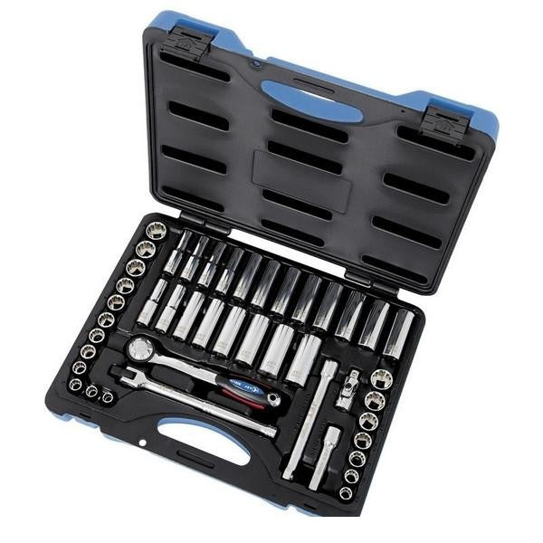45 Piece 3/8" Drive SAE/Metric Socket Wrench Set - 12 Point (600242)