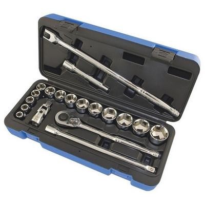 20 Piece 1/2" Drive S.A.E. Socket Wrench Set - 6 Point (600323)