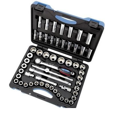 55 Piece 1/2" Drive S.A.E./Metric Socket Wrench Set - 6 Point (600341)