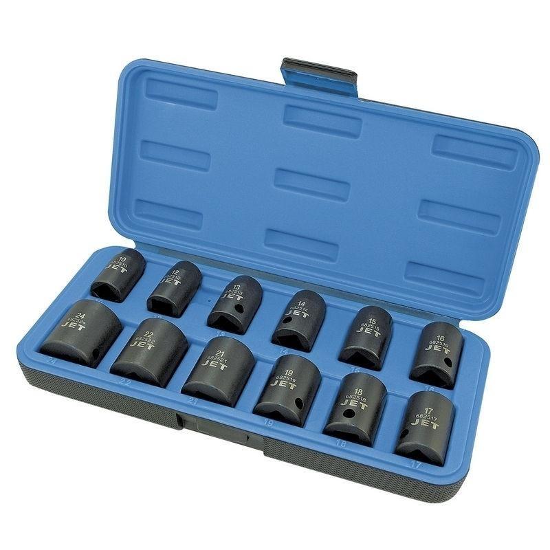 12 Piece 1/2" Drive Metric Impact Socket Set - 6 Point (610308)